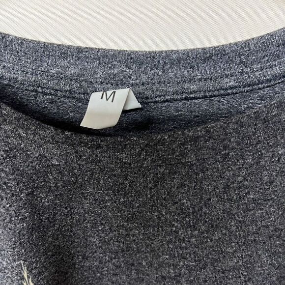 Men’s Gray Mushroom Print Casual Short Sleeve Pullover T-Shirt Size Medium - Picture 10 of 10